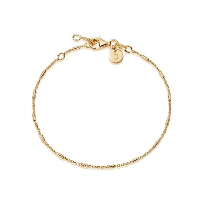 Octagon shape bracelets-Nova 18ct Gold Plated Bracelet BRTUBE_GP