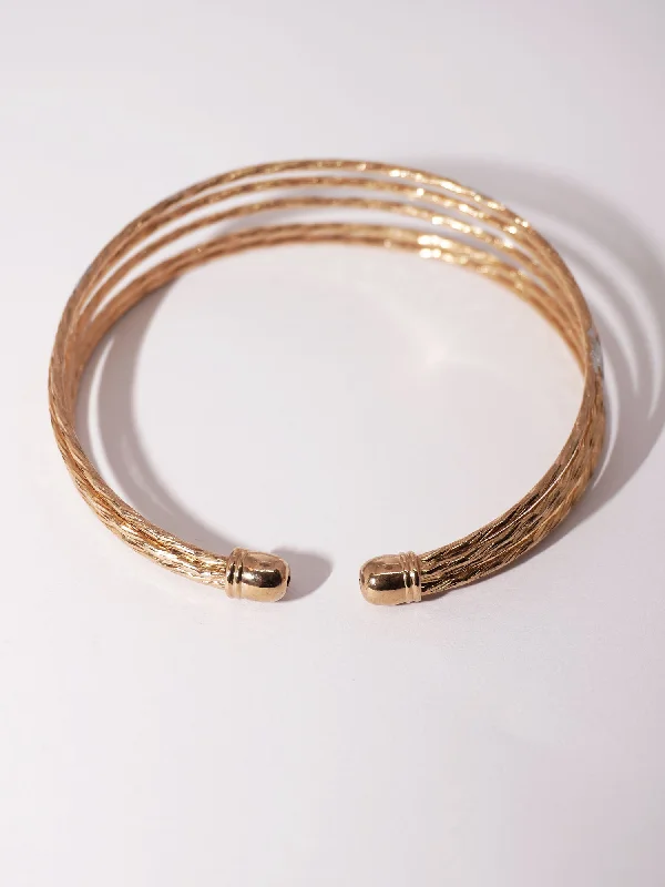 Fine form bracelets-Chic Adjustable Gold & Silver Plated Layered Bracelet