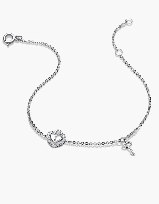 Danburite bracelets-LVC Cheri Locket Heart Bracelet