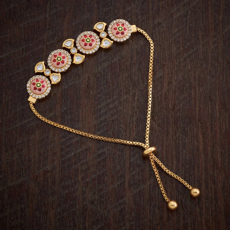 Grass weave bangles-Kundan Bracelet 169647