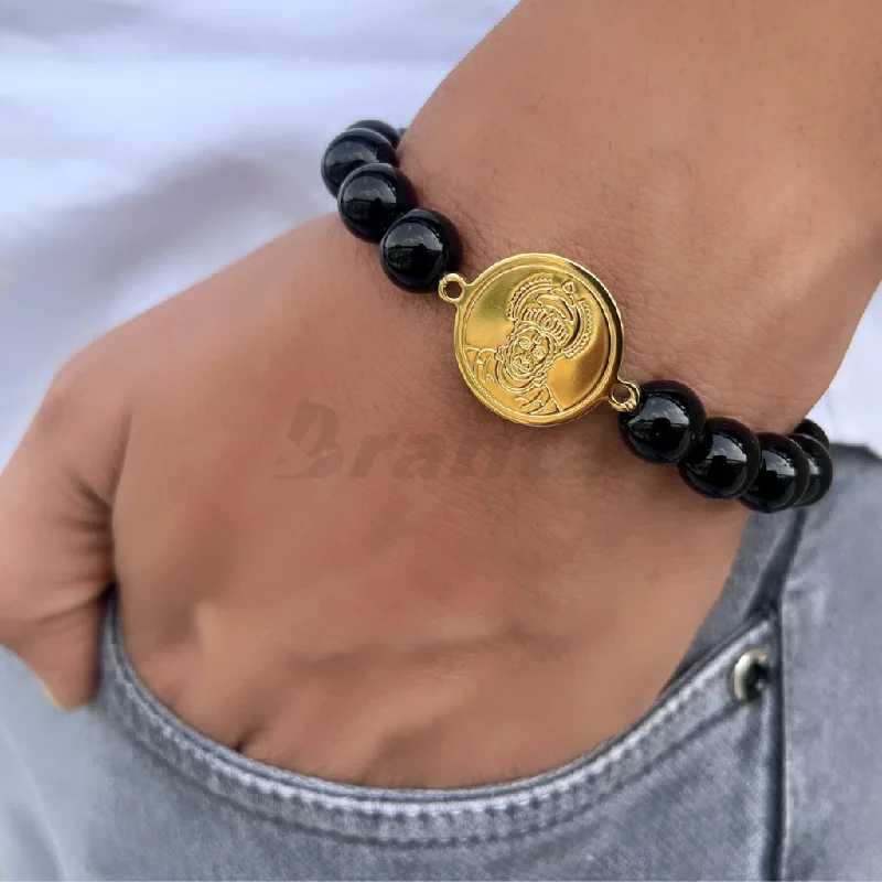 Sharp crystal bangles-Hanuman Crystal Bracelet For Men