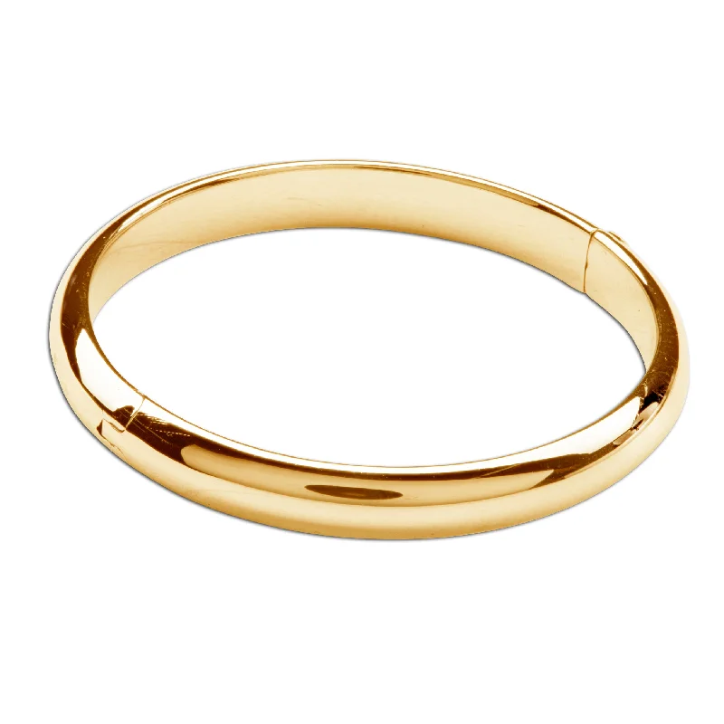 Bold stone bangles-14K Gold-Plated Bangle Bracelet for Babies, Kids, or Women with FREE Engraving - Classic