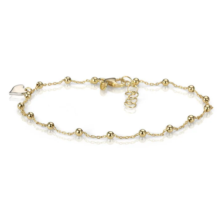 Ripple theme bracelets-18K Yellow Gold Heart of Gold Bracelet