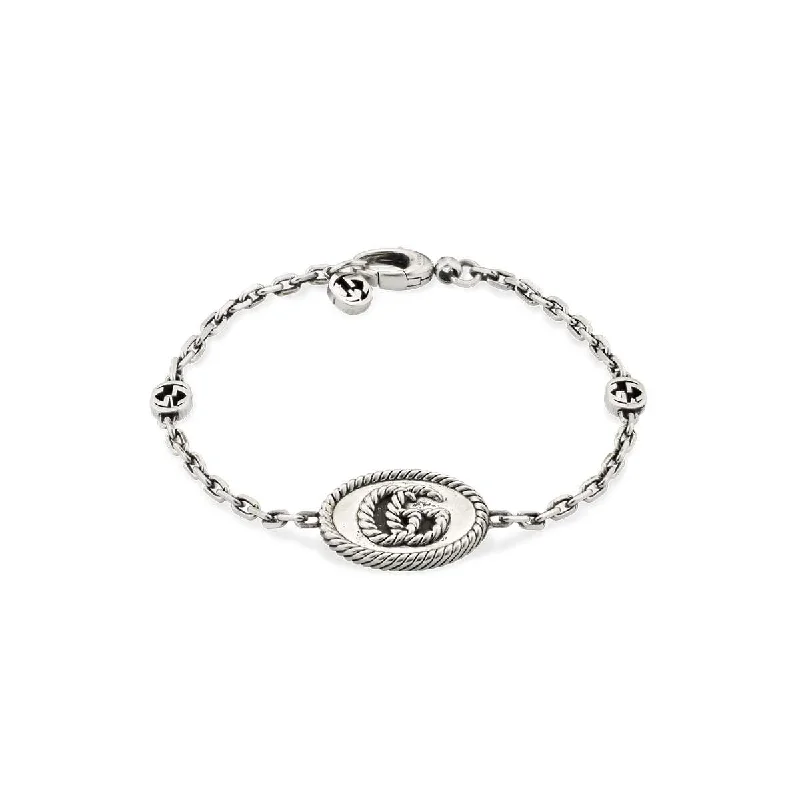 Fine dot bangles-Gucci Silver Marmont GG Disc Bracelet